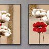 Abstract Floral Canvas Wall Art (Photo 14 of 15)
