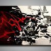 Black And White Wall Art With Red (Photo 2 of 15)