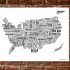 15 Best Ideas Usa Map Wall Art