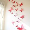 Pink Butterfly Wall Art (Photo 2 of 15)