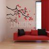 Red Cherry Blossom Wall Art (Photo 4 of 15)