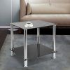 Polished Chrome Round Console Tables (Photo 3 of 15)