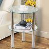 Polished Chrome Round Console Tables (Photo 11 of 15)