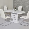 Oval White High Gloss Dining Tables (Photo 11 of 25)