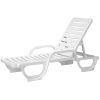 White Outdoor Chaise Lounges (Photo 5 of 15)