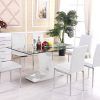 Glass Dining Tables White Chairs (Photo 4 of 25)