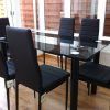 Glass Dining Tables And Leather Chairs (Photo 10 of 25)