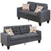 2Pc Maddox Right Arm Facing Sectional Sofas With Cuddler Brown (Photo 8 of 18)