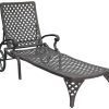 Outdoor Cast Aluminum Chaise Lounge Chairs (Photo 3 of 15)