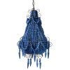 Turquoise Blue Beaded Chandeliers (Photo 8 of 15)