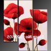 Red Poppy Canvas Wall Art (Photo 2 of 15)