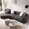 3-Piece Curved Sectional Set (Photo 7 of 15)