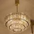 Top 15 of Brass and Glass Chandelier