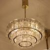 Brass And Glass Chandelier (Photo 1 of 15)