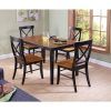 Craftsman 5 Piece Round Dining Sets With Uph Side Chairs (Photo 4 of 25)