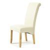 Cream Leather Dining Chairs (Photo 1 of 25)