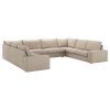 U Shaped Couches In Beige (Photo 1 of 15)