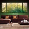 Abstract Metal Wall Art Painting (Photo 2 of 15)