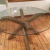 Round Glass And Oak Dining Tables (Photo 10 of 25)