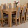 Oak Dining Tables And Fabric Chairs (Photo 15 of 25)