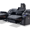 Panther Fire Leather Dual Power Reclining Sofas (Photo 7 of 15)