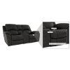 Panther Fire Leather Dual Power Reclining Sofas (Photo 12 of 15)