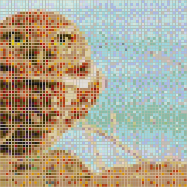 15 Best Ideas Pixel Mosaic Wall Art