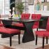 2024 Latest Red Dining Table Sets