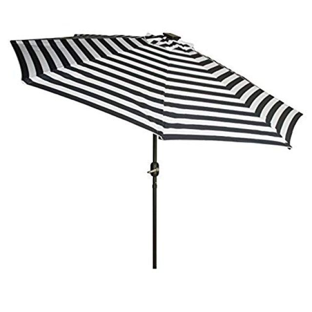 2024 Best of Striped Sunbrella Patio Umbrellas