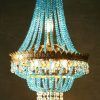 Turquoise Crystal Chandelier Lights (Photo 7 of 15)