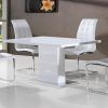 White Gloss Dining Tables 120Cm (Photo 1 of 25)