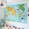 World Map Wall Art For Kids (Photo 11 of 15)