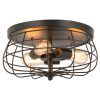 Textured Glass And Oil-Rubbed Bronze Metal Pendant Lights (Photo 15 of 15)