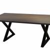 Acacia Dining Tables With Black X-Legs (Photo 6 of 25)