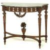 Antiqued Gold Leaf Console Tables (Photo 6 of 15)