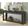 Black Wood Storage Console Tables (Photo 15 of 15)