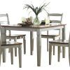 Falmer 3 Piece Solid Wood Dining Sets (Photo 10 of 25)