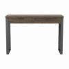 Walnut And Gold Rectangular Console Tables (Photo 5 of 15)