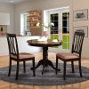 Antique Black Wood Kitchen Dining Tables (Photo 17 of 25)
