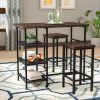 Berrios 3 Piece Counter Height Dining Sets (Photo 9 of 25)