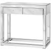 Chrome And Glass Modern Console Tables (Photo 9 of 15)