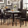 Faux Marble Finish Metal Contemporary Dining Tables (Photo 6 of 25)