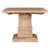 Gray Wash Benchwright Pedestal Extending Dining Tables (Photo 19 of 25)