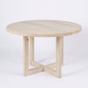 Solid Wood Circular Dining Tables White (Photo 1 of 25)