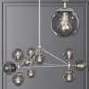 Stone Gray And Nickel Chandeliers (Photo 4 of 15)