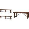 Rustic Mahogany Benchwright Dining Tables (Photo 17 of 25)