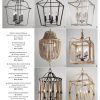 Weathered Driftwood And Gold Lantern Chandeliers (Photo 4 of 15)