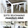 Walnut And Antique White Finish Contemporary Country Dining Tables (Photo 5 of 25)