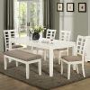 Craftsman 5 Piece Round Dining Sets With Uph Side Chairs (Photo 14 of 25)