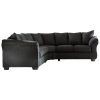 2Pc Burland Contemporary Sectional Sofas Charcoal (Photo 1 of 25)
